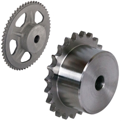 Kettenräder KRS, Stahl / Grauguss, mit Nabe, 08 B-1, Produktphoto